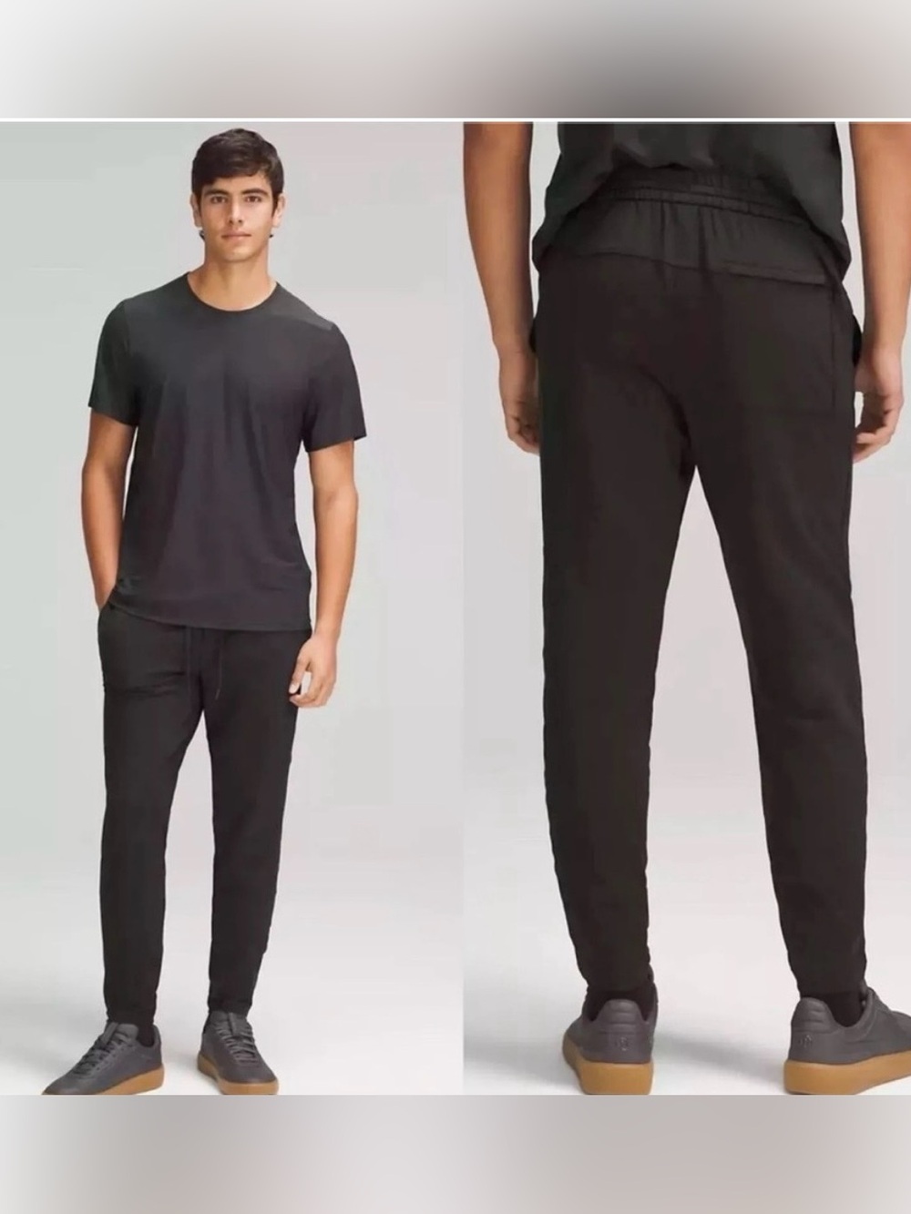 Lululemon Men’s Soft Jersey Tapered Pant Black Size M LM5AY2S Jogger
